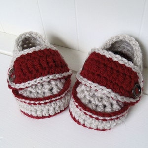 Crochet Pattern - Rugby Loafers Crochet Two Button Loafers Infant Sizes 0 to 24 Months
