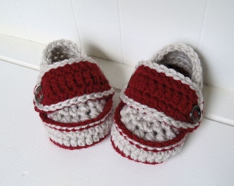 Crochet Pattern - Rugby Loafers Crochet Two Button Loafers Infant Sizes 0 to 24 Months