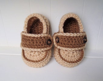 Crochet Pattern - Rugby Loafers Crochet Two Button Loafers Infant Sizes 0 to 24 Months