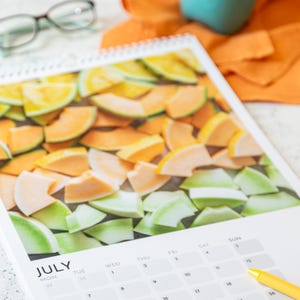 2026 Seasonal Produce Calendar: Farmers Market Photography, Kitchen Wall Art