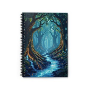 Enchanting Forest Spiral Notebook - Perfect for Journaling, Gift for Writers and Artists, Eco-friendly School Supply, Nature Lover's Journal