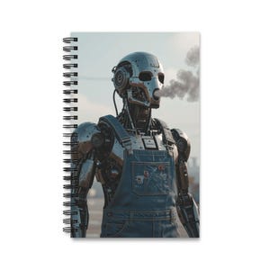 Robotic Spiral Journal - Perfect for Tech Lovers, Gift for Students, Creative Writing, Science Fiction Enthusiasts