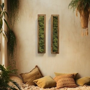 Preserved Green Moss, Living moss wall art, Moss Gallery Wooden Wall Sets, Wood frame with moss, Preserved Moss Wall Decor, Moss frame