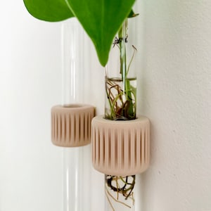 Propagation Station, SET OF 3 tube vase 3D Printed, Station, Plant Holder, Propagation plant, Tube Vase, Indoor Plant Holder, 3D printing