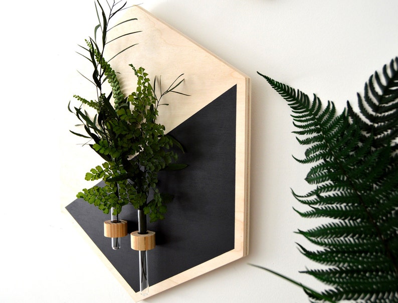 Wall Decor Hexagon Wood Wall Art Wood Hexagonal Wooden Art Etsy