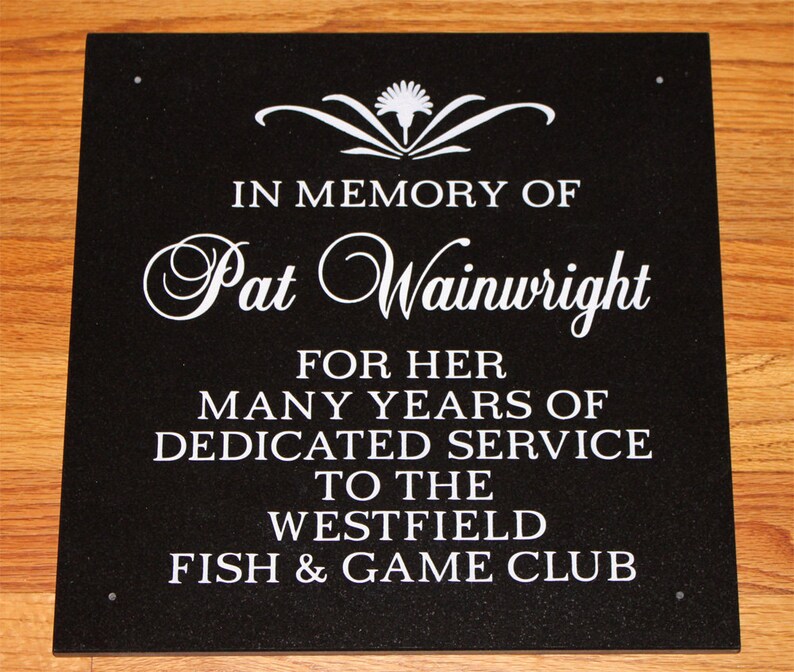 Custom Made Granite Wall Plaque image 2