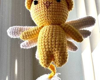 Handmade Crochet Kero-chan Keychain – Cardcaptor Sakura Amigurumi