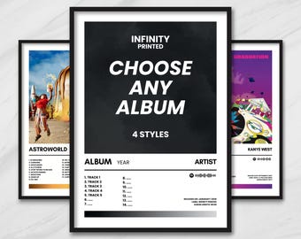 Album Poster | Choose Your Own Album | Album Cover Print | Personalized Music Poster | Music Wall Art | Music Gift | Bedroom Decor