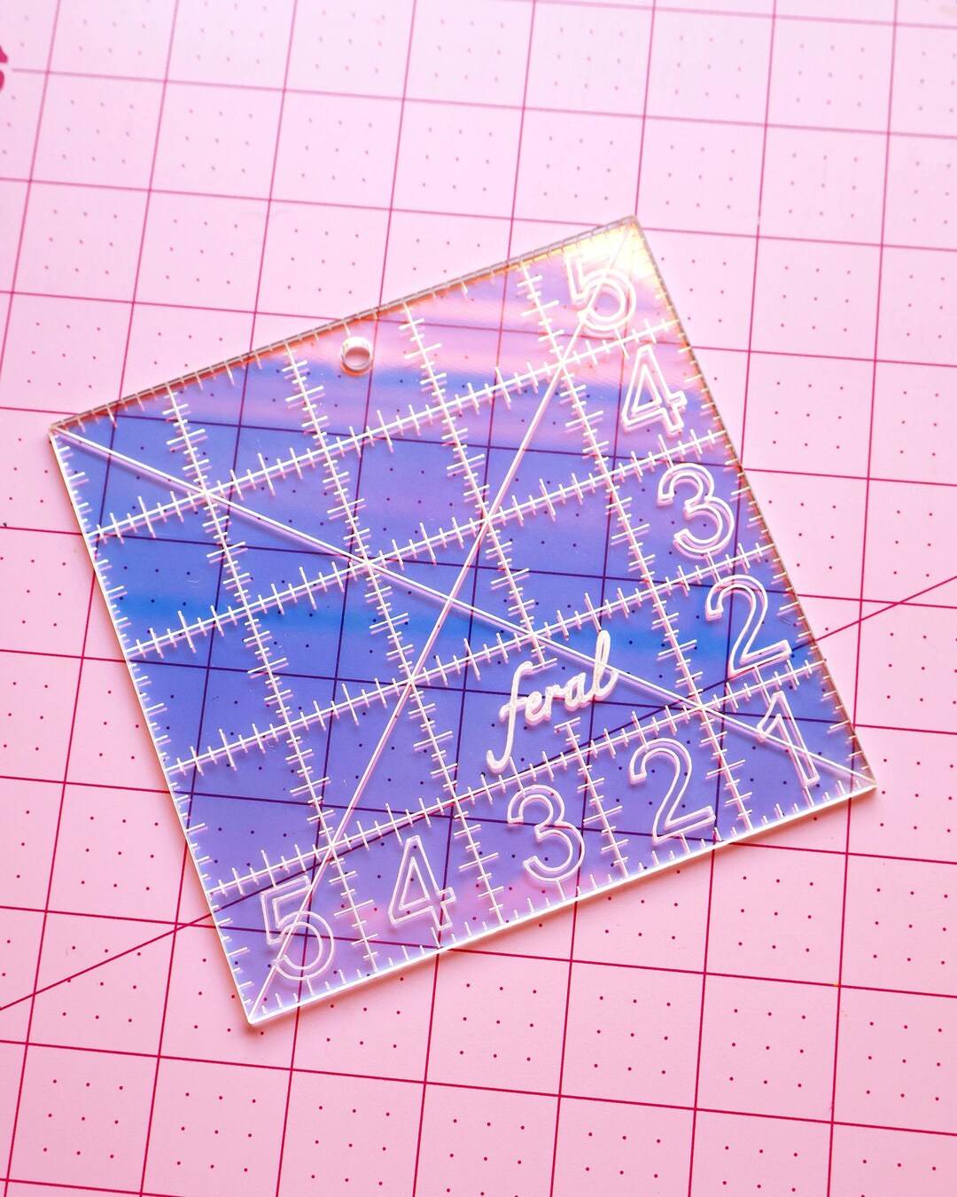 Charm Square Ruler: Iridescent - Etsy