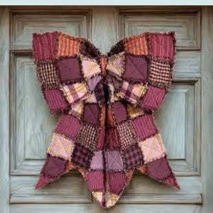 The Big Giant Rag Quilt Bow Pattern | Beginner-Friendly Sewing Pattern