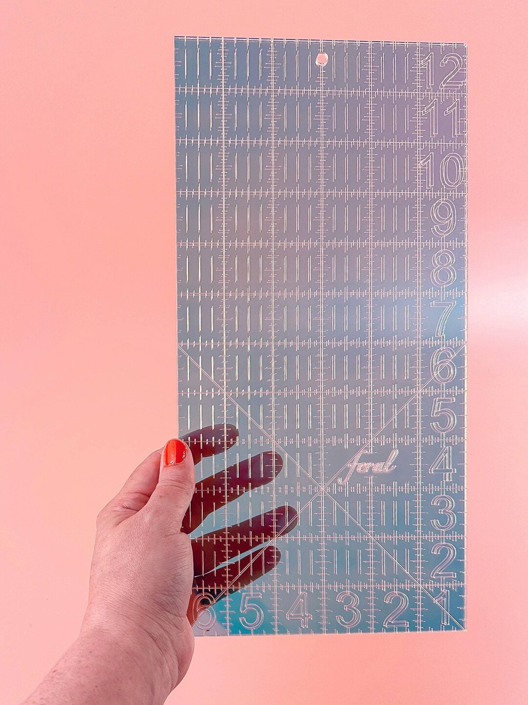 6 X 12 Quilting Ruler: Iridescent - Etsy