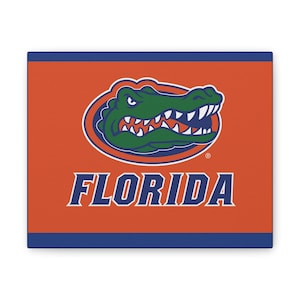 Florida Gators Canvas Wall Art: UF Sports Decor, Man Cave Sign