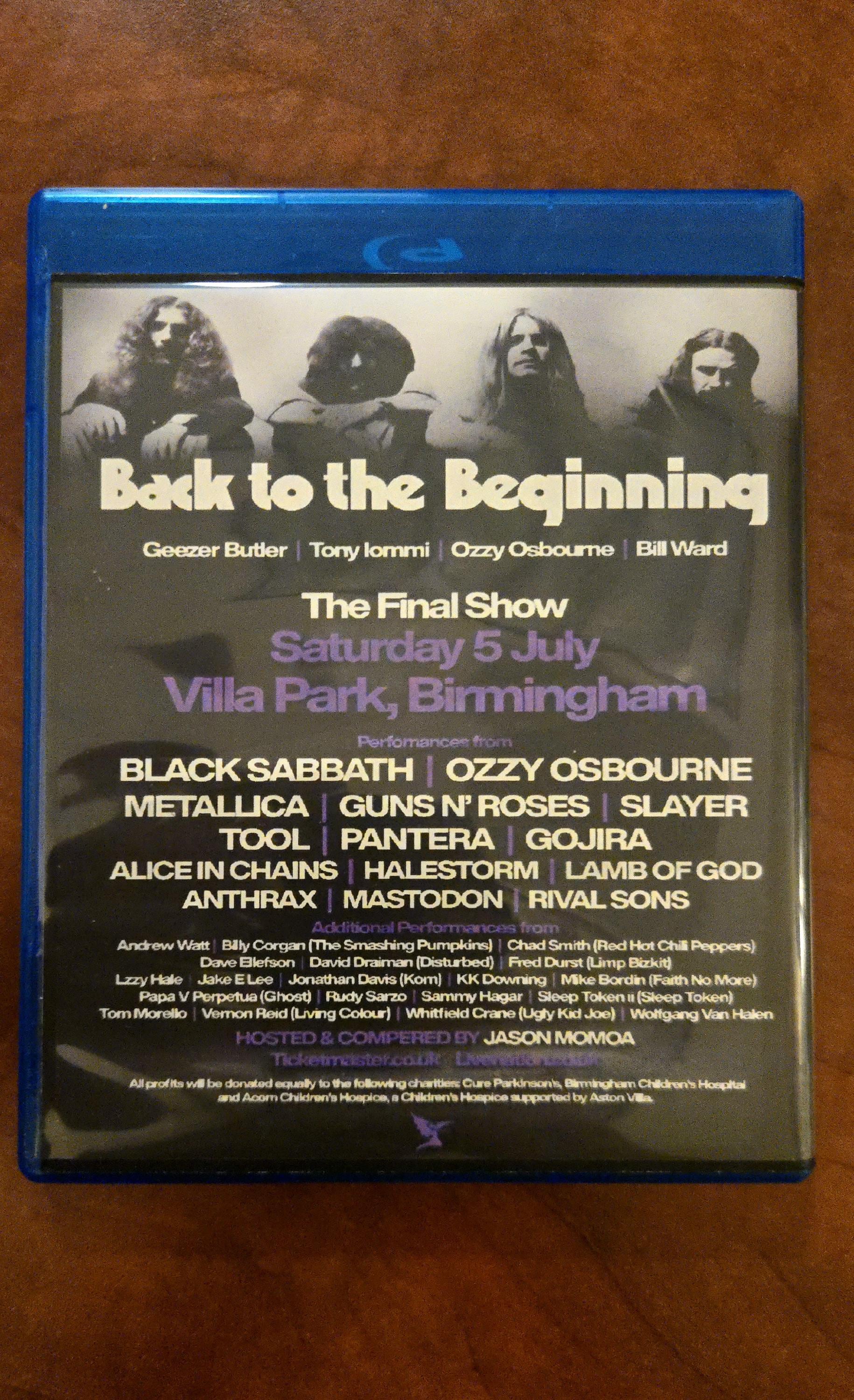 Black Sabbath Back to the Beginning the Final Show Live Blu