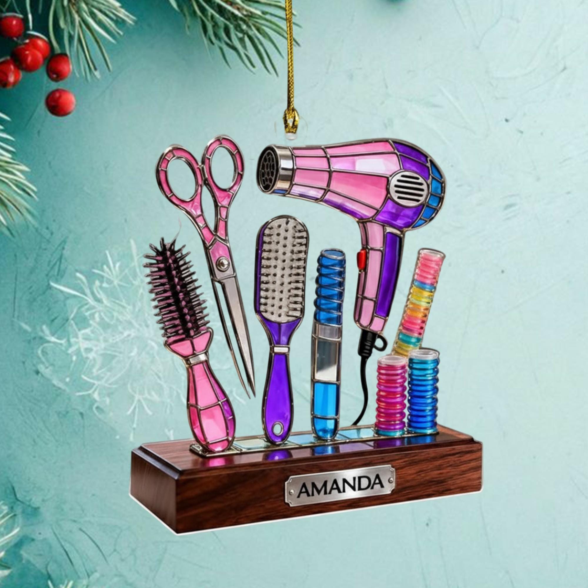 Borde De Marco Hecho De Cajas Artanal Tijeras De Papel Doble Naranjas Secas Y Decoración Natural Para Envolver Navidades Regalos Image192098206