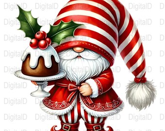Weihnachtswichtel, roter und weißer Elf, Pudding, Weihnachtswichtel (Digital Download)