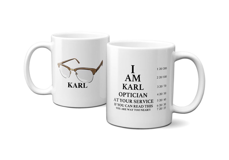 Optometrist Gift Custom Mug Personalized Gifts for Optician Etsy