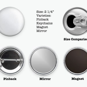 Size of Standard button is comparable to the size of a bottom of a standard pop can