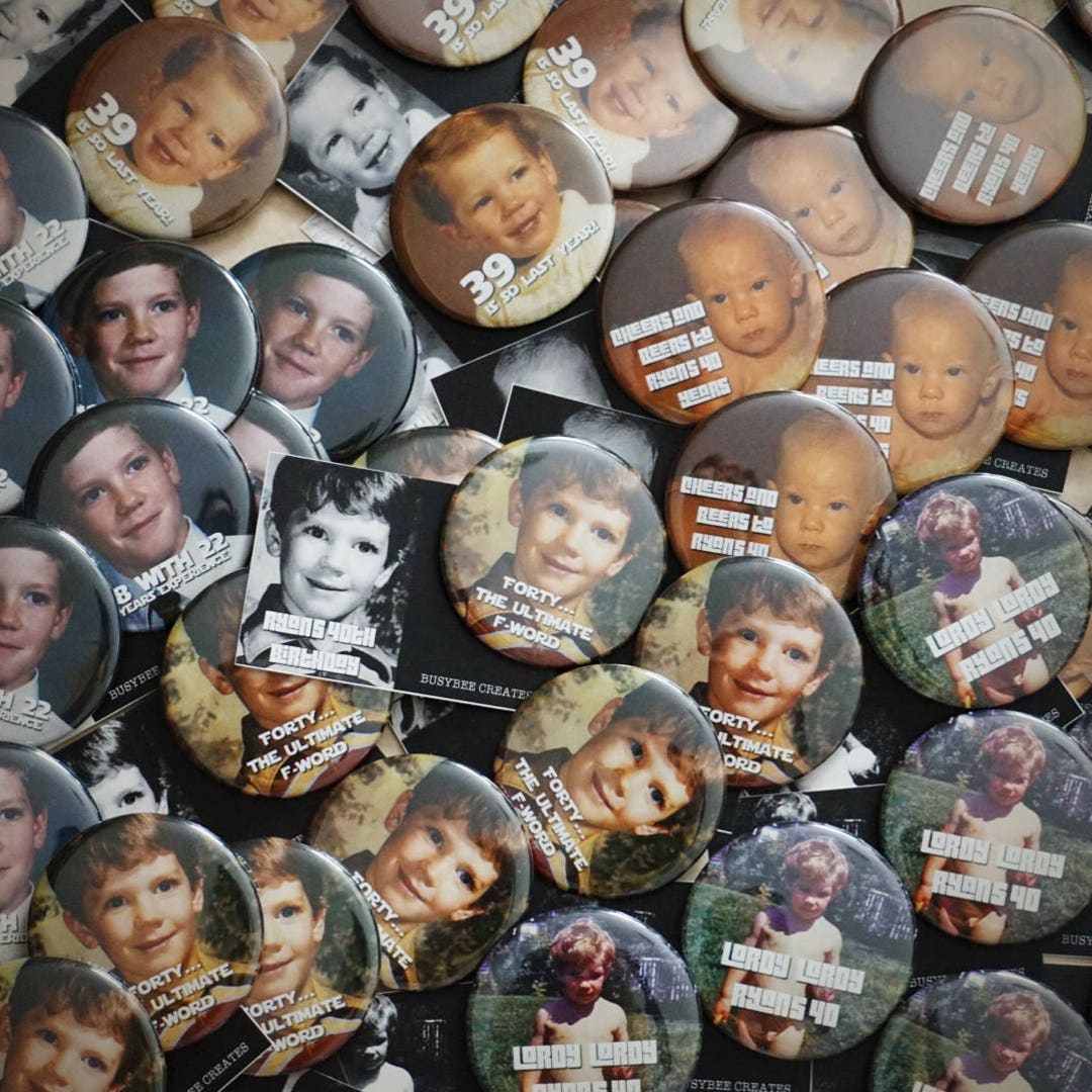 Custom Photo Button Pins - Perfect Adult Party Favors - 15 Pieces + - Etsy