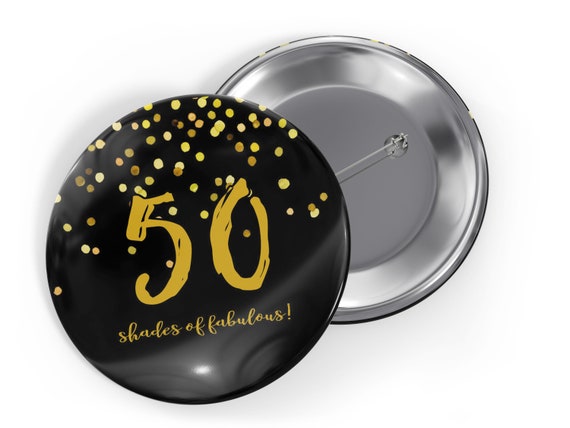 Details about / 50 TODAY BIRTHDAY BADGE SET