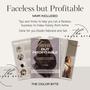 Faceless but Profitable Ebook | Reels Stragey Guide | PLR/MMR INCLUDED | Content Creator Guide