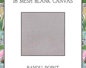 18 Mesh Needlepoint Blank Canvas Scraps, Blank Needlepoint Canvas for Needlepoint, Small Pieces of Blank Canvas