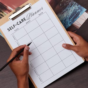 Self-Care Planner – Printable Wellness Journal PDF | Mental Health Tracker, Self Reflection Pages, Instant Download