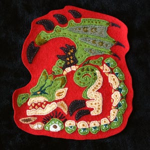 Rathian embroidered patch