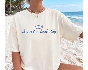 Comfort Colors Boat Day Shirt, Funny Boating Apparel Celebrating Lake Life
