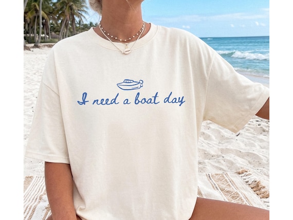 Comfort Colors Boat Day Shirt, Funny Boating Apparel Celebrating Lake Life