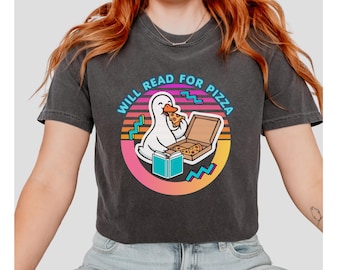 Comfort Colors Bookworm Shirt | 80s 90s Nostalgia Book It