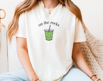 Comfort Colors Iced Matcha Tea Lover Crewneck T-Shirt