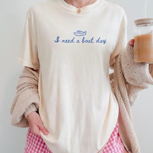 Comfort Colors Boat Day Shirt, Funny Boating Apparel Celebrating Lake Life image 3