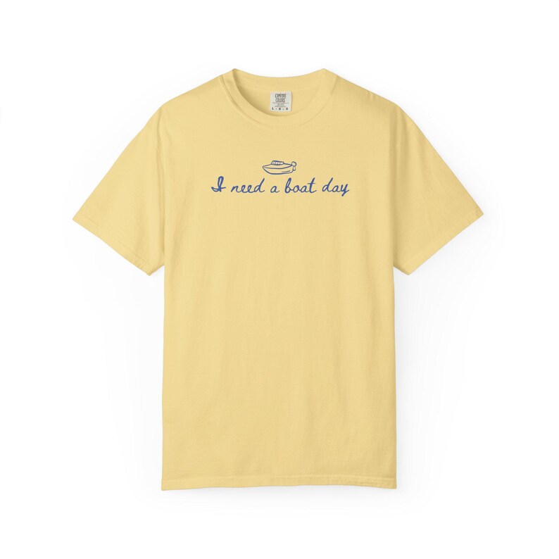 Comfort Colors Boat Day Shirt, Funny Boating Apparel Celebrating Lake Life image 5