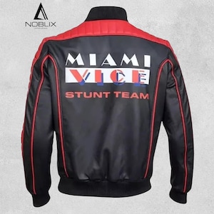 Ryan Gosling Fall Guy Jacket Colt Bomber Style Stuntman Black Leather Coat Real Leather for Men’s Fall Winter Fashion