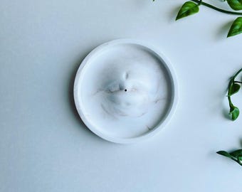 Porte-encens minimaliste, brûleur d'encens fait main, décoration de parfum d'intérieur moderne