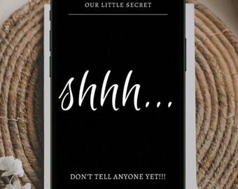 Pregnancy Reveal Template Editable Canva Video Announcement Expecting Social Media Ultrasound Minimalist Modern Luxury Digital Download