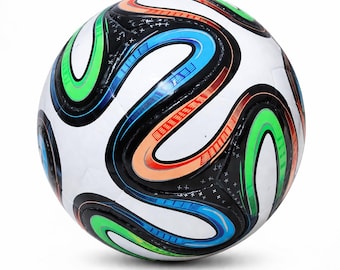 Hand Stitched BR-A-ZU-CA Soccer Ball Size 5 Rexine Custom Made Training Football Durable Soft Touch Game Ball 20-14