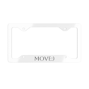 Stylish Metal License Plate Frame - Perfect for Car Enthusiasts, Unique Gift for Birthdays, Anniversaries, Movers, and Road Trip Lovers