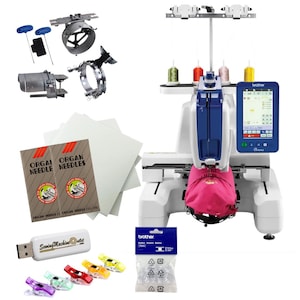 Brother Persona PRS100 Single 1-Needle Embroidery Machine | PRCF3 Cap Frame Set