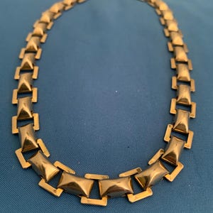 Gold Linked Choker Necklace