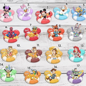 All Disney Characters Summer Cruise Magnet Mickey Friends Pool Float Toy Story Princess Disney Cruise Line Door Magnet Family Vacation