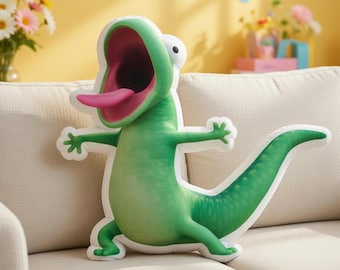 Cute Tom Lizard Meme Pillow, Viral Lizard Plush Cushion 2026 Trend, Funny Lizard Lizard Lizard Pillow Home Decor Gift