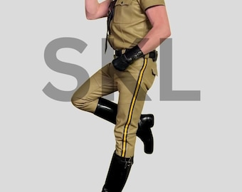 Genuine Cowhide Leather Shirt & Pants Set for Men – Biker Uniform XS–4XL Waist 28–42 in