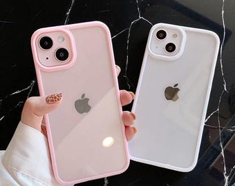 Clear Shockproof iPhone Case: ColorFlex Candy Bumper - iPhone X to 16 Plus
