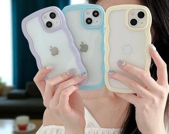 Shockproof Clear iPhone Case: Ribbed Grip, Slim Hard Cover