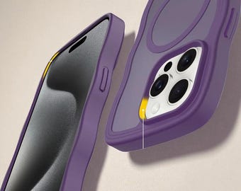 Funda transparente para iPhone compatible con MagSafe - Cubierta magnética a prueba de golpes