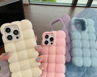 LattiGloss Cartoon Shield – 3D Silicone iPhone Case with Glossy Finish