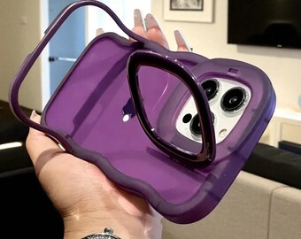 Funda transparente con soporte para VistaRise: carcasa de TPU transparente a prueba de golpes con soporte plegable 3D