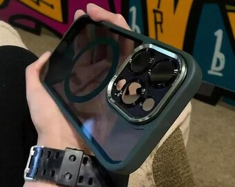 ClarityFort Magnetic-Safe Armor: carcasa rígida transparente con protección metálica reforzada para la cámara