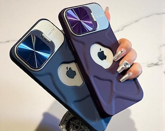 Funda Magsafe para iPhone con logotipo recortado: funda de silicona con soporte abatible